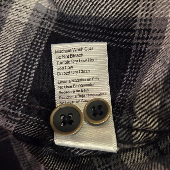 Jachs Men's Flannel Heavyweight Plaid Long Sleeve Button Up Shirt, Size L - Picture 6 of 13